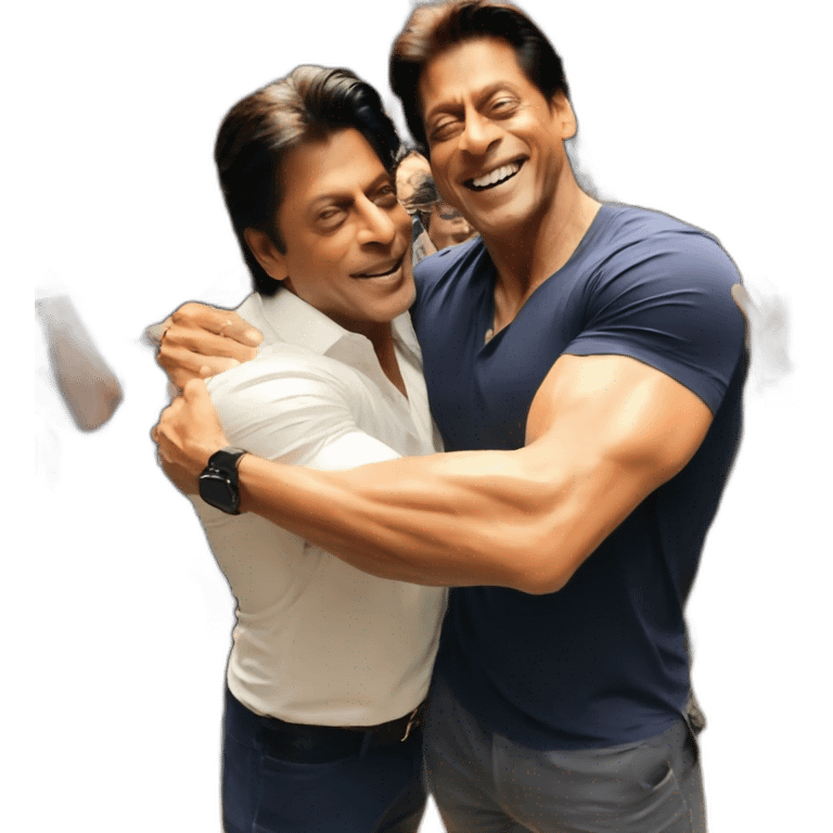 Shahrukh Khan hug with Salman Khan emoji