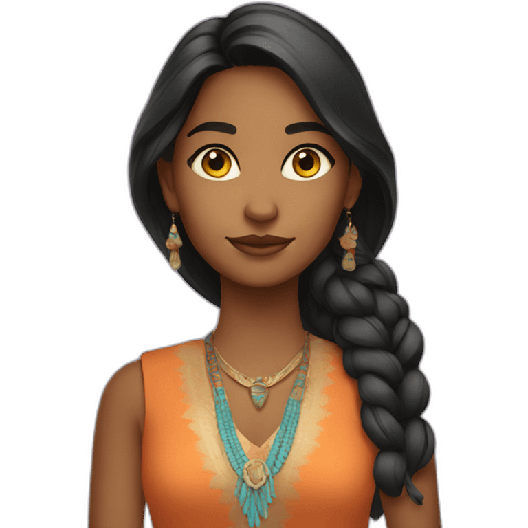 cool indian american girl emoji