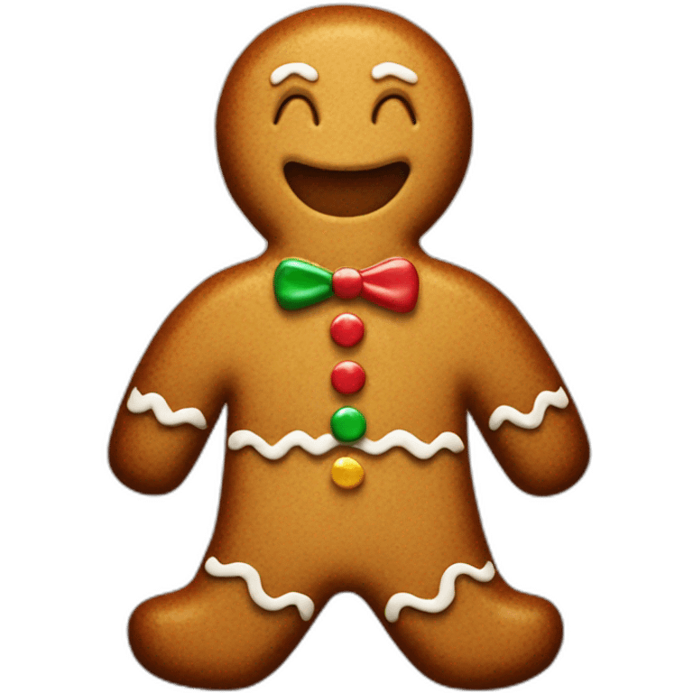 gingerbread man emoji