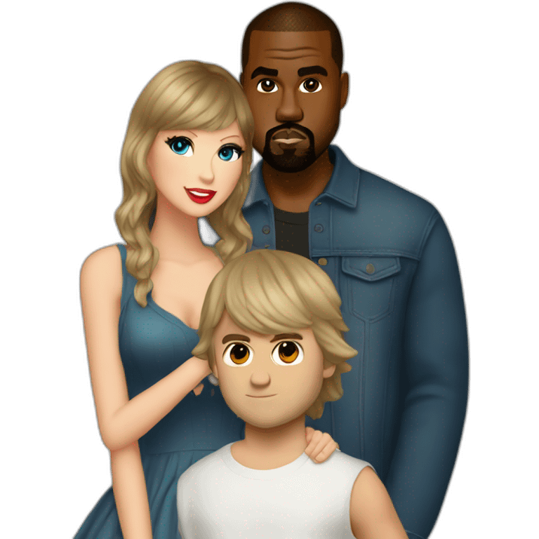 Taylor swift and Kanye west had a child emoji