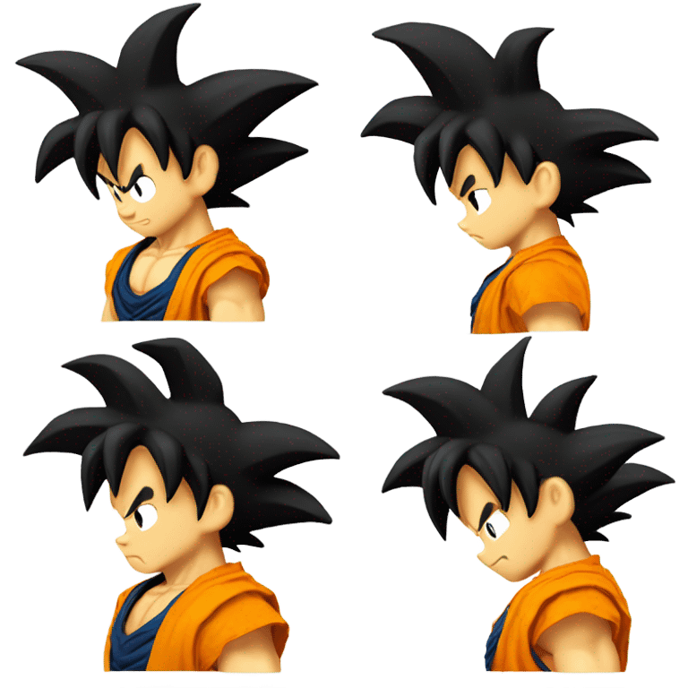 Goku riding on yellow nimbus cloud emoji