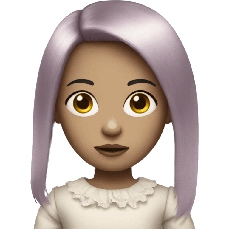 Creepy doll emoji