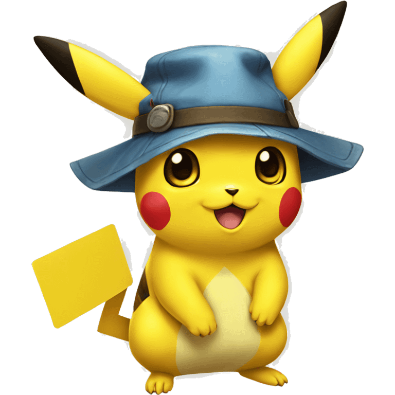 Picachu avec des cartes Pokémon  emoji