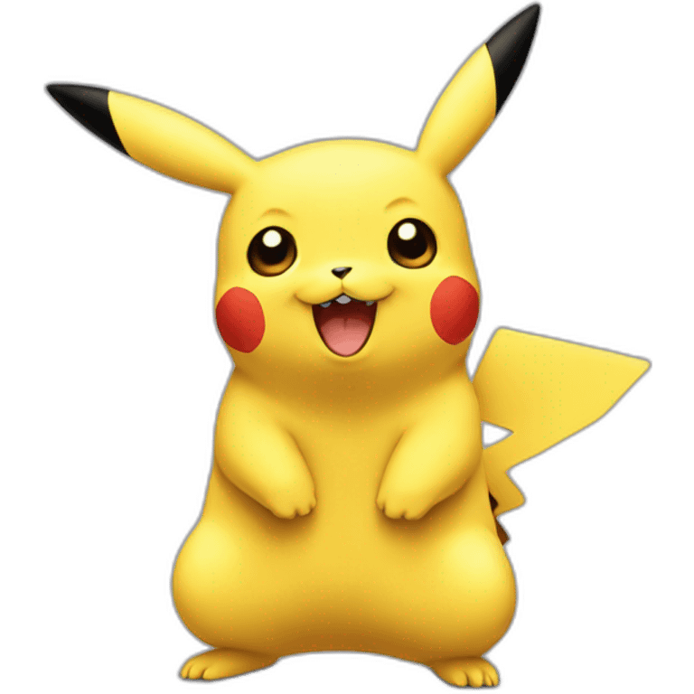 Pikachu avec un couer emoji