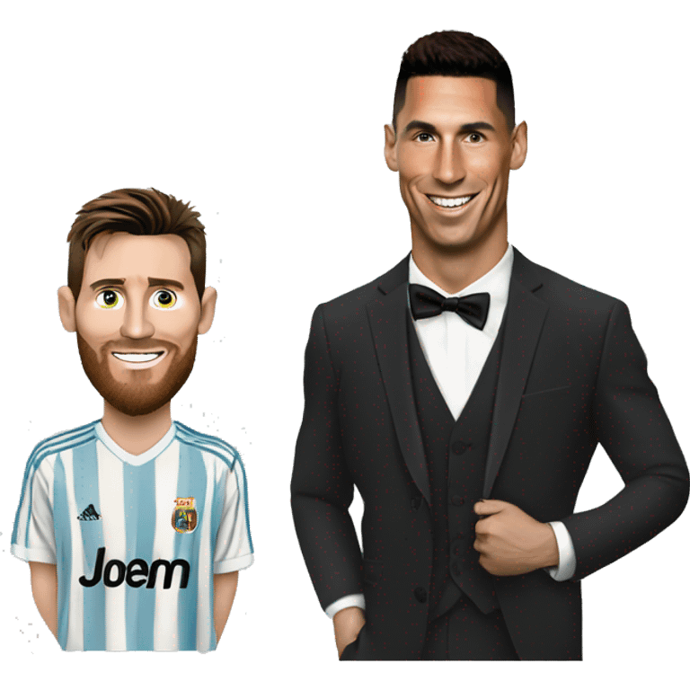 Ronaldo, Messi  emoji