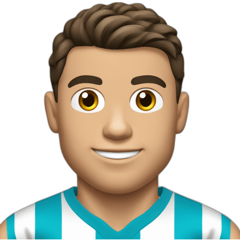 Cristiano Ronaldo avec le maillot de l’Argentine emoji