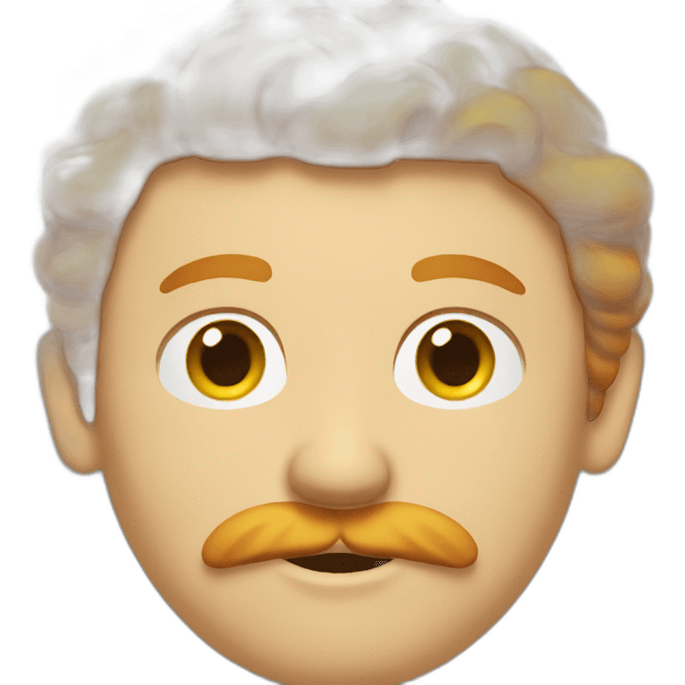 bold man with ginger mustache  emoji