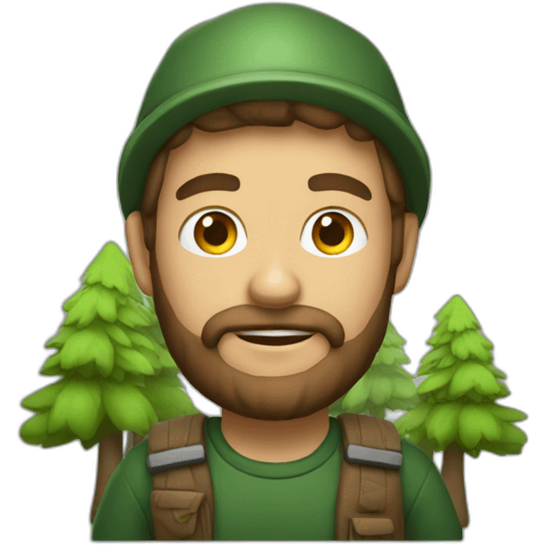 A forest man emoji