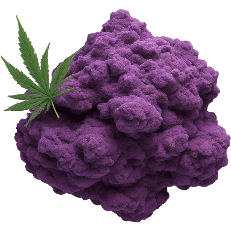 Red and purple cbd nug emoji