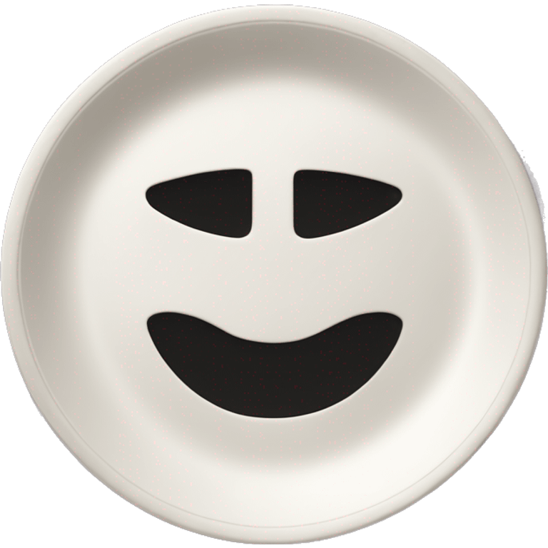 just a typical paper plate with no face or anything else on it emoji