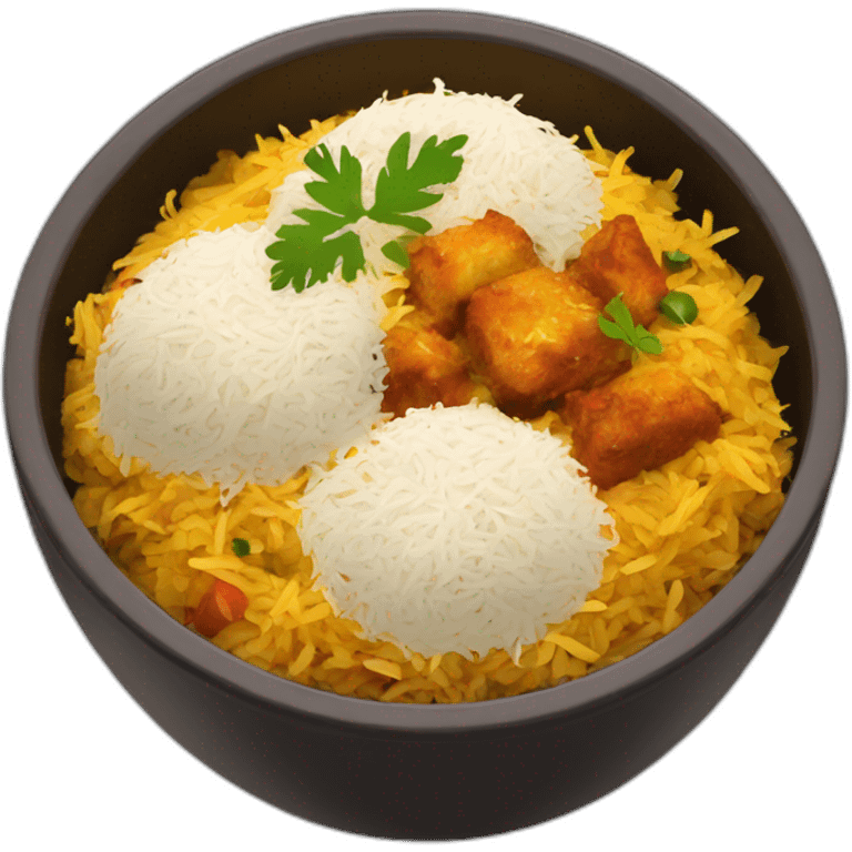 Biryani in a bowl emoji