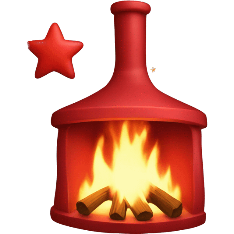 Hearth red with stars  emoji