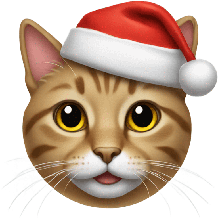 Cat with Santa hat emoji