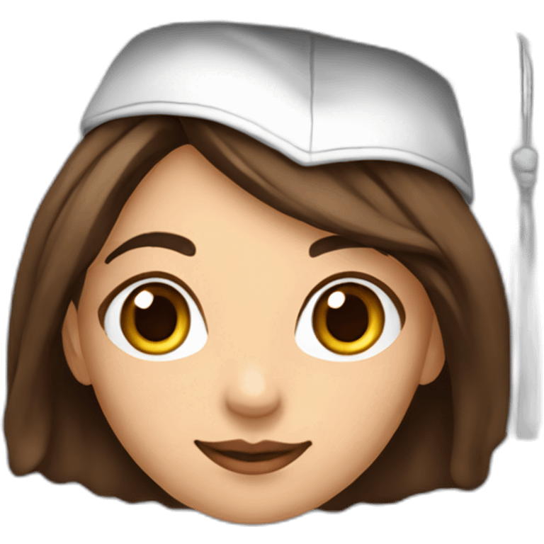 girl CS senior 🎓🎓👩🏻👩🏻 emoji