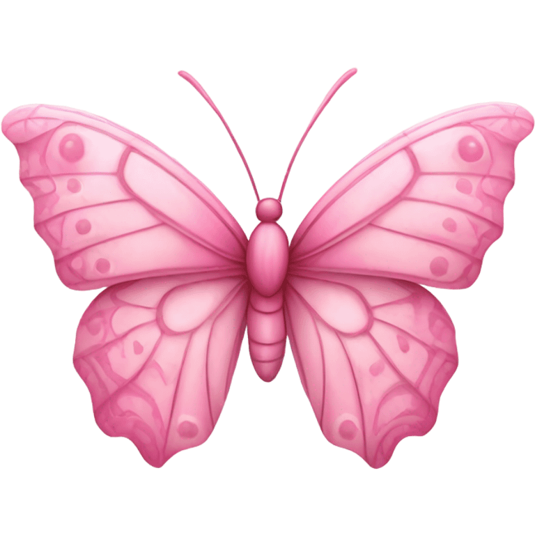 Pink butterfly emoji