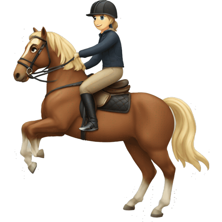   horse riding horse emoji