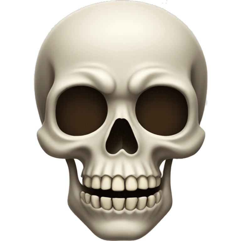 Funny skull emoji