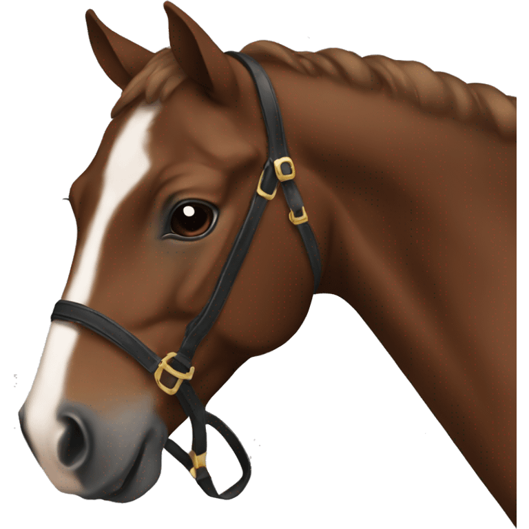 Brown show horse  emoji