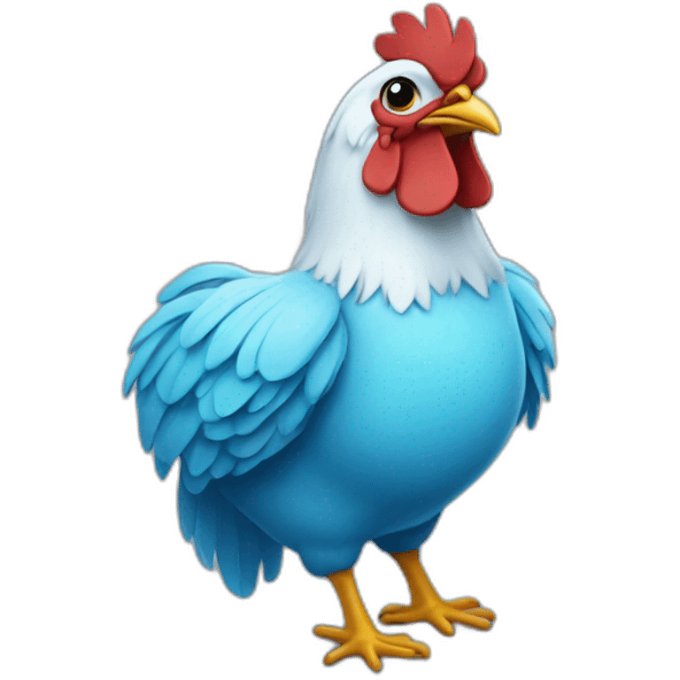 blue doctor chicken emoji