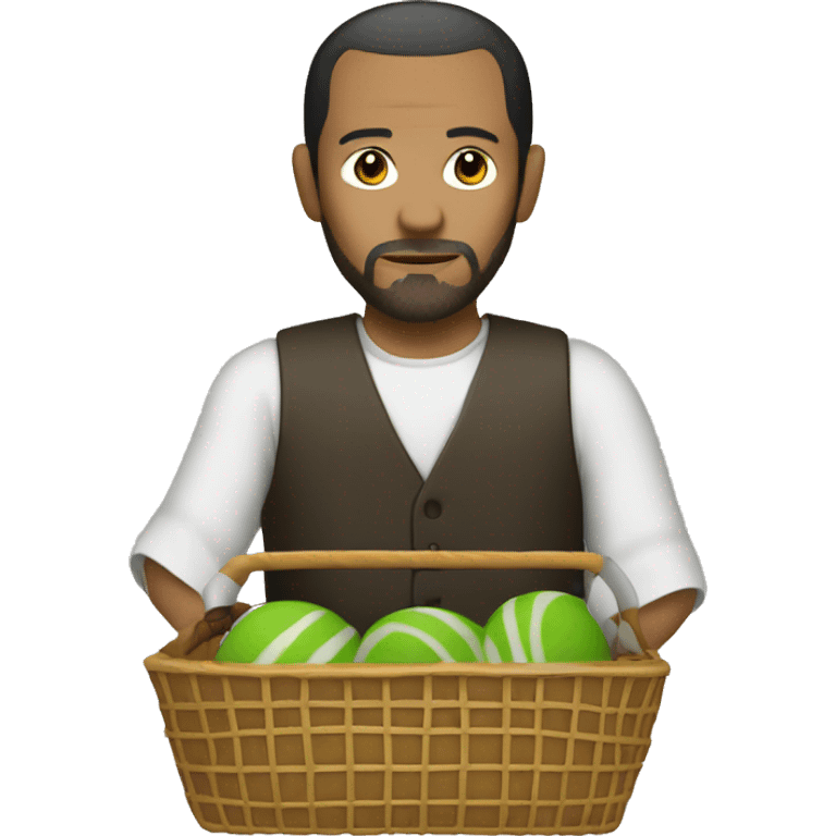 Léon-The-professional with basket emoji