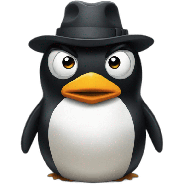 penguin gangster emoji