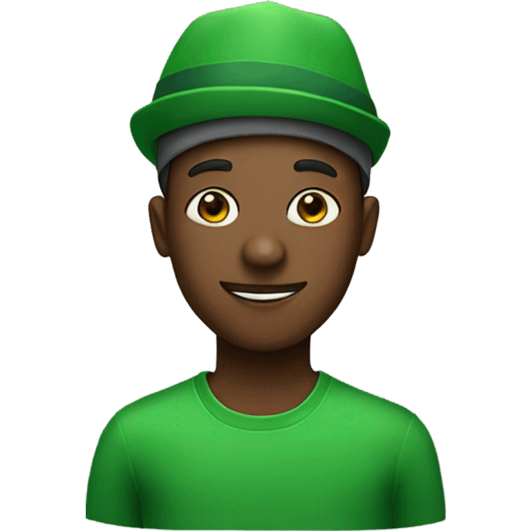 african guy with a green hat emoji