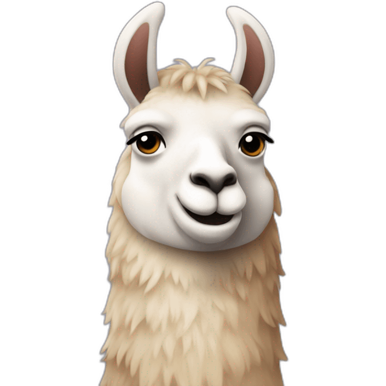 llama giving a hug emoji