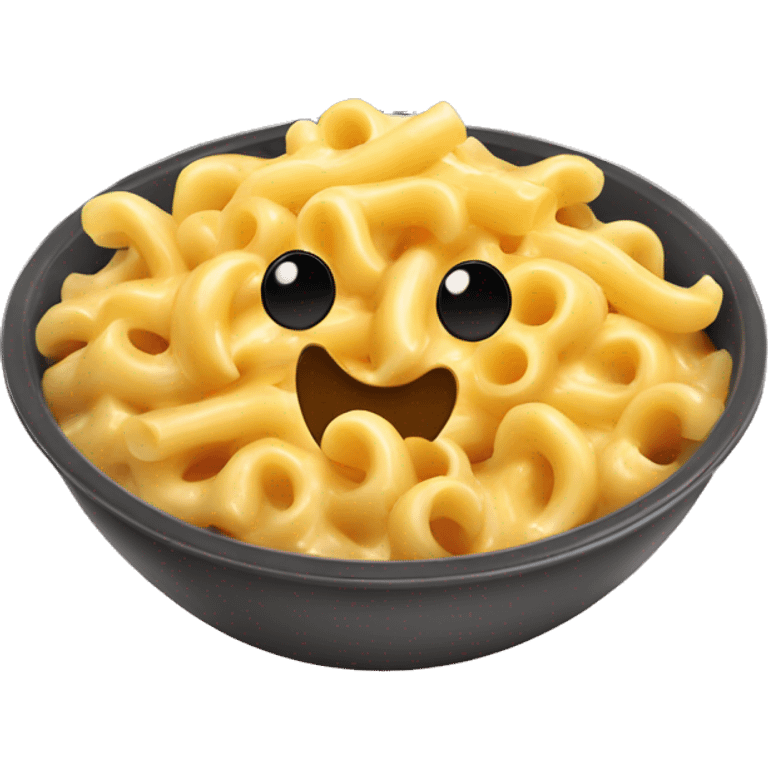 Mac & cheese pasta bowl kawaii emoji