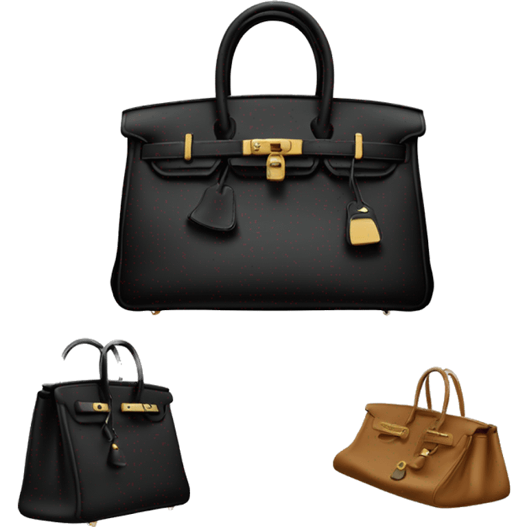 black birkin bag  emoji