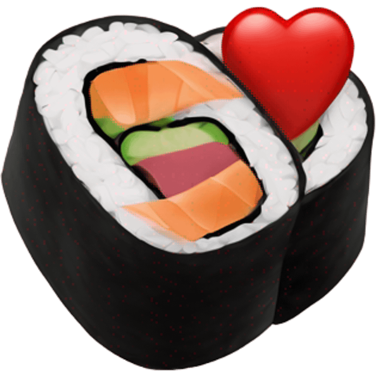 heart sushi emoji