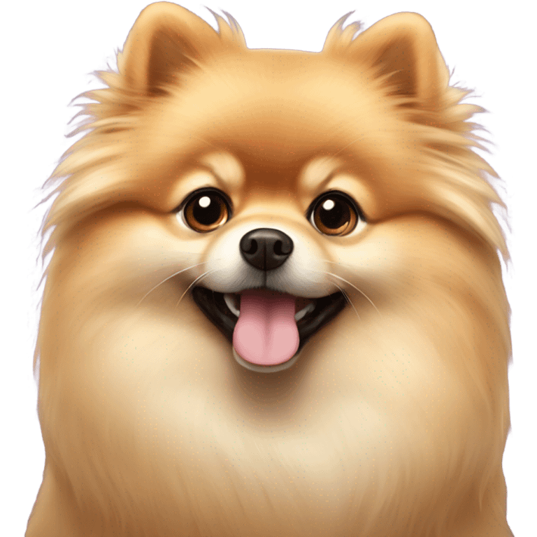 pomeranian in love emoji