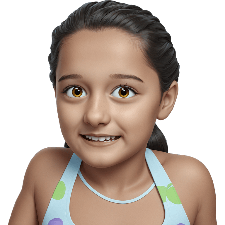 realistic portrait of girl emoji