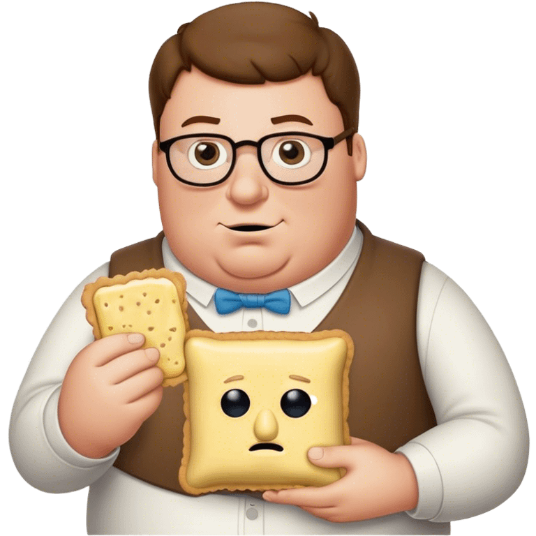 Peter griffin holding butter and a poptart  emoji