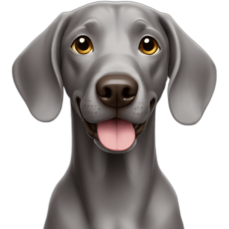 smiling-weimaraner emoji