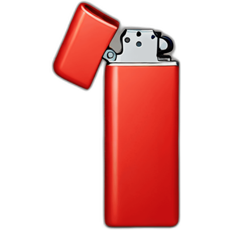 A red lighter emoji