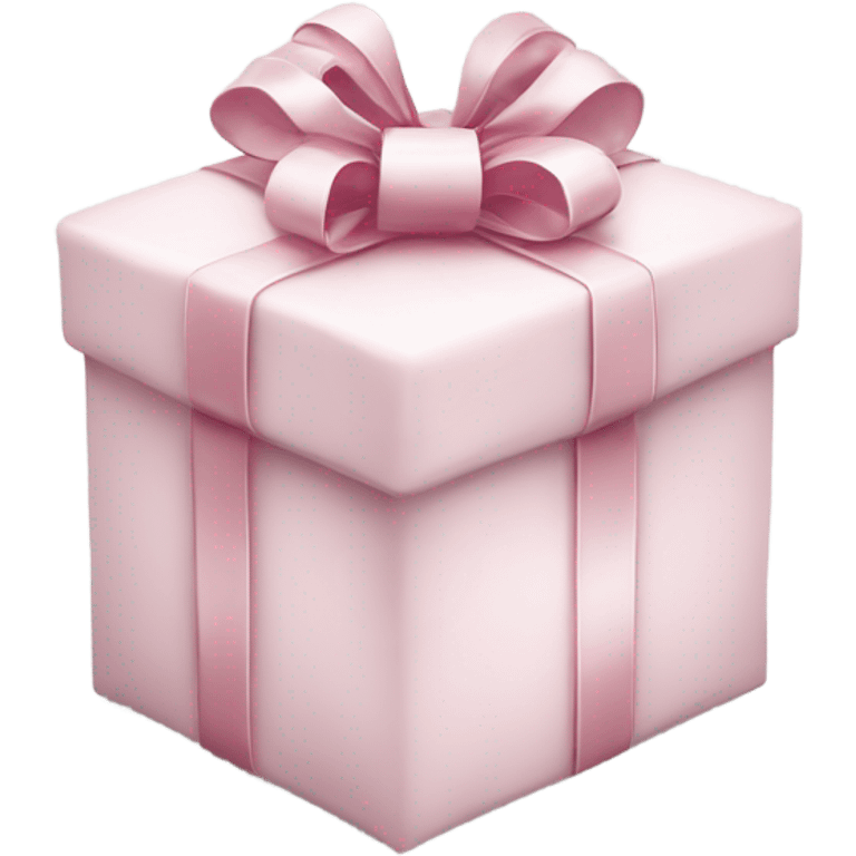 Light pink Christmas gifts under a white Christmas tree  emoji