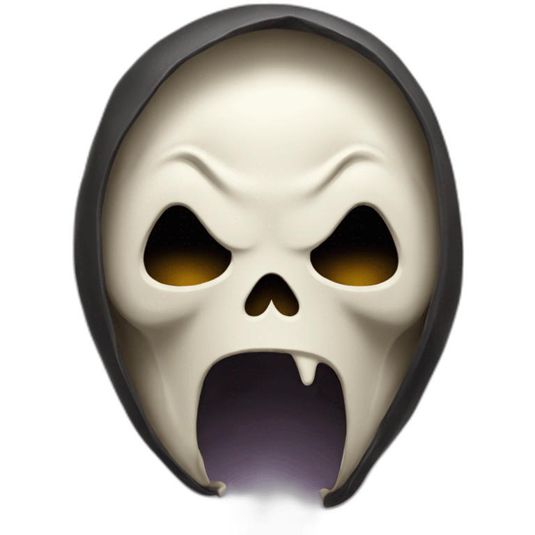 Ghostface scream emoji