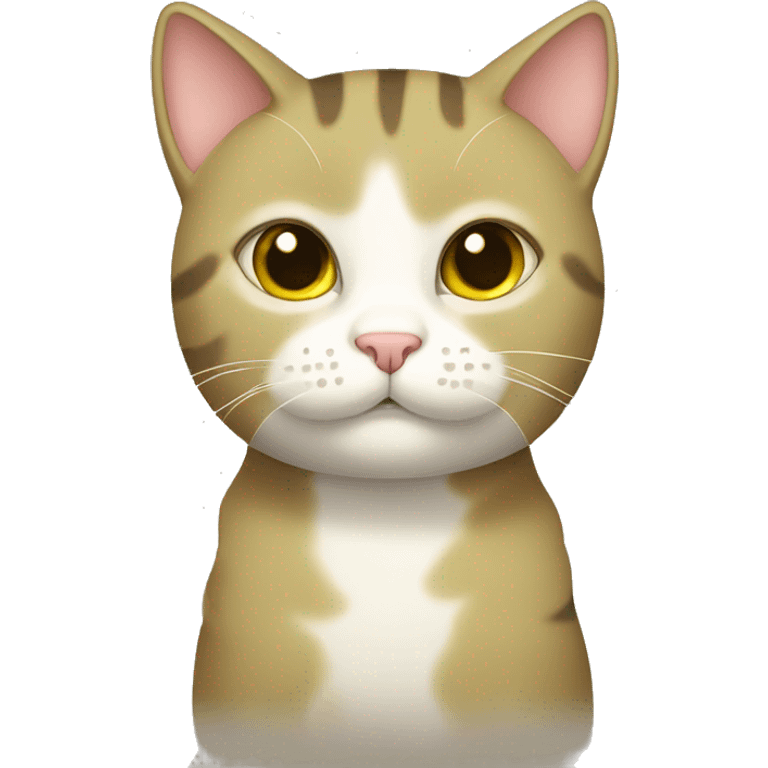 Cute olive cat emoji