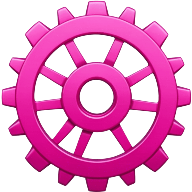 modern pink gear emoji