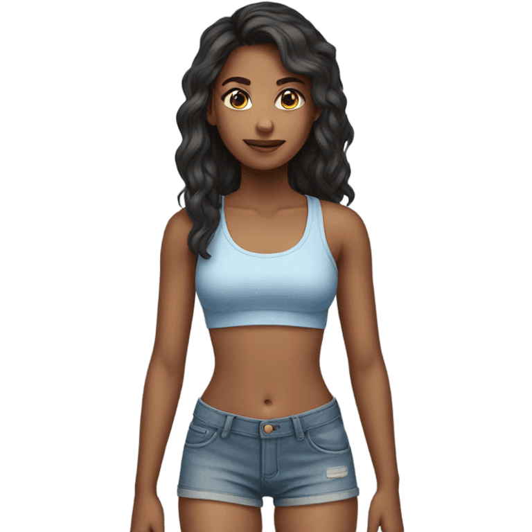 Girl in short shorts emoji