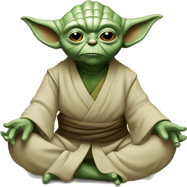 Yoda yoga emoji