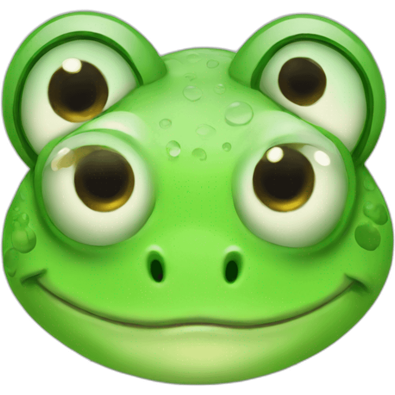 Cute frog emoji