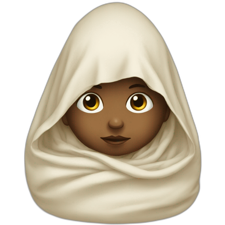 Baby in a shroud emoji