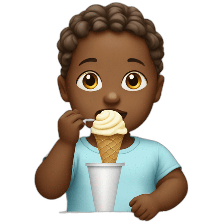 baby eating ice cream  emoji