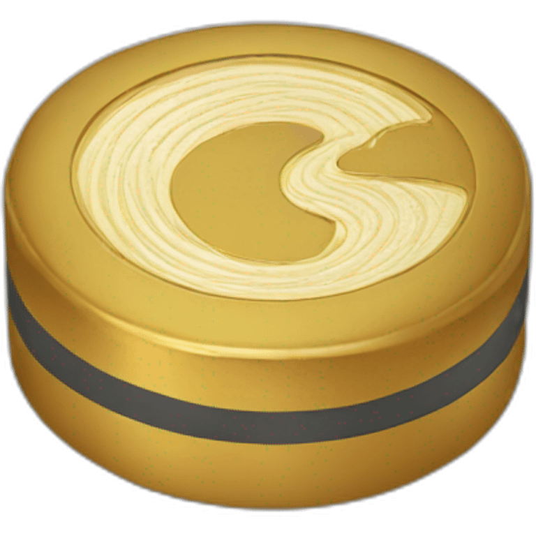 golden hockey puck emoji