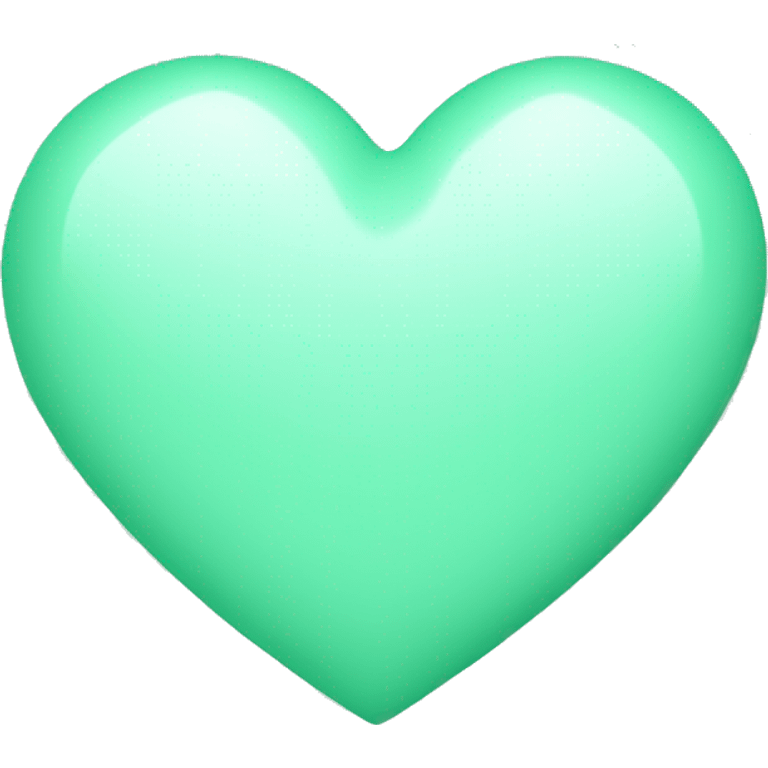 mint green heart emoji