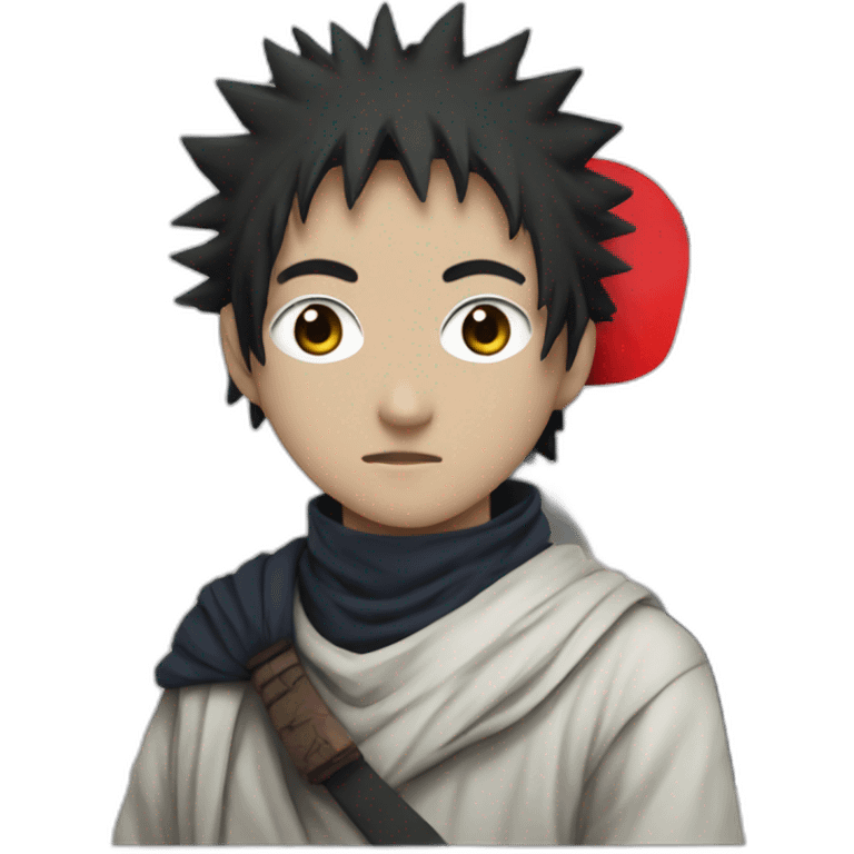 obito uchiha with the palestinian flag emoji