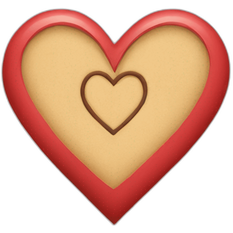 Heart shape letter emoji