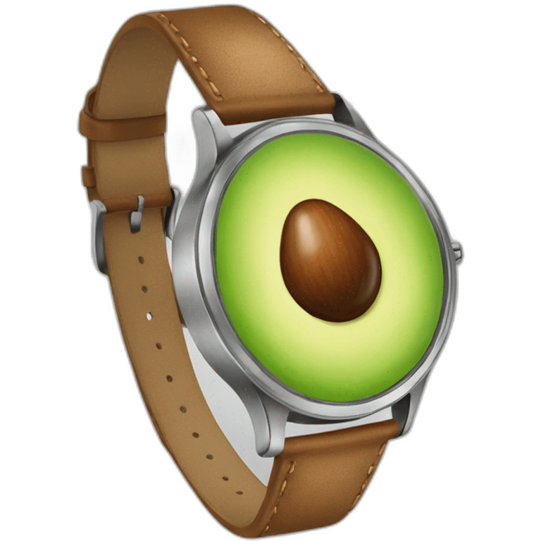 avocado-looks-wristwatch emoji