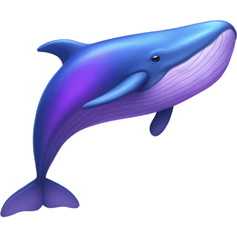 Blue whale purple emoji